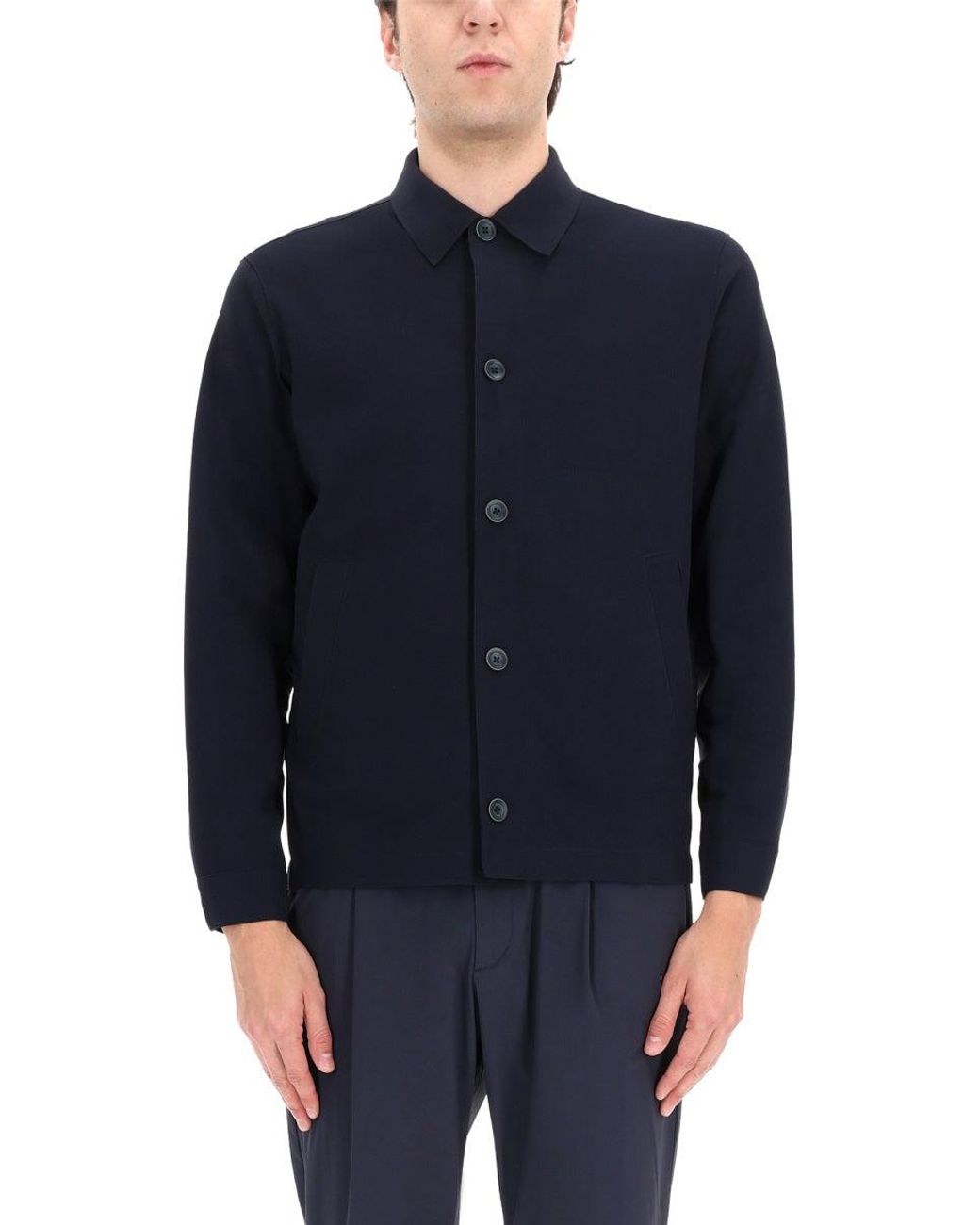 Herno Blue Essence Shacket for men