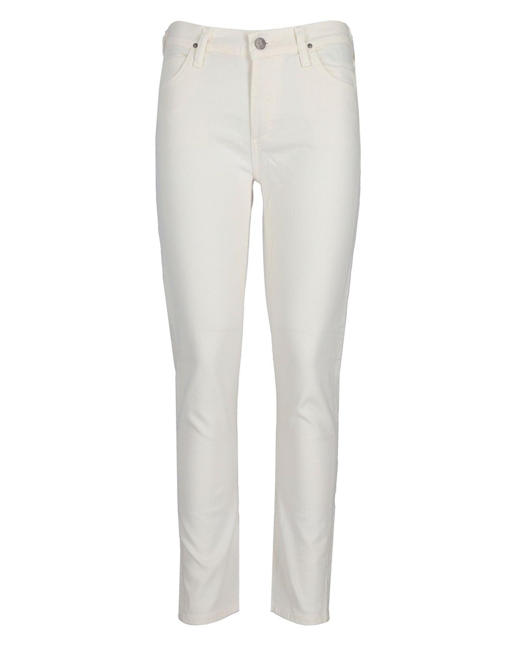 Citizens of Humanity White Slim Mid Rise Jeans