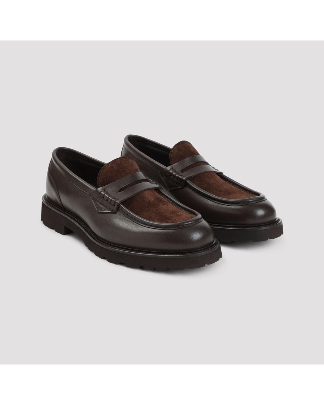 Canali Black Penny Loafer