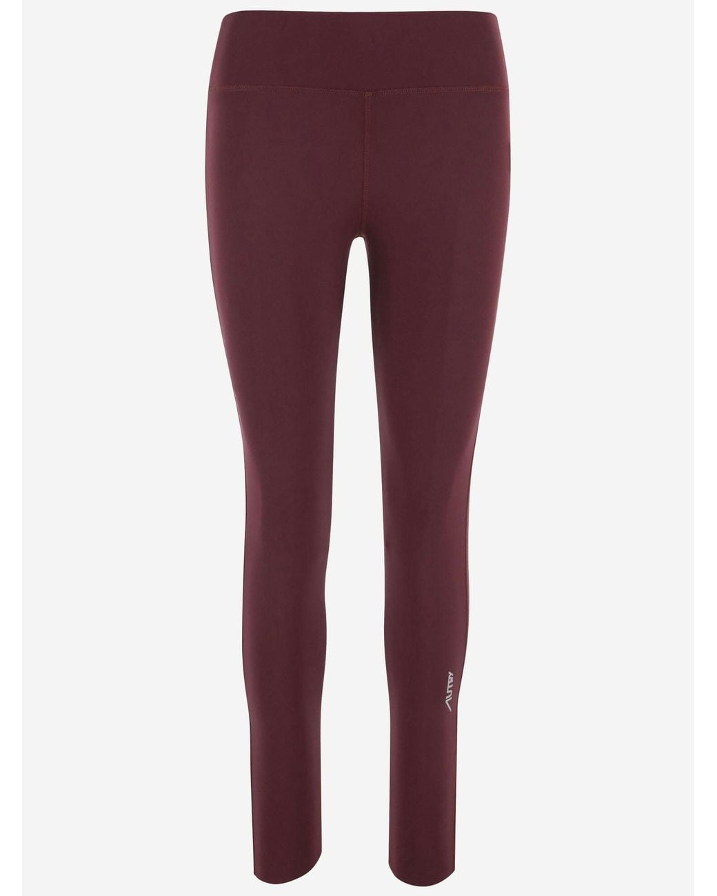 Autry Purple Stretch Nylon Pants With Logo