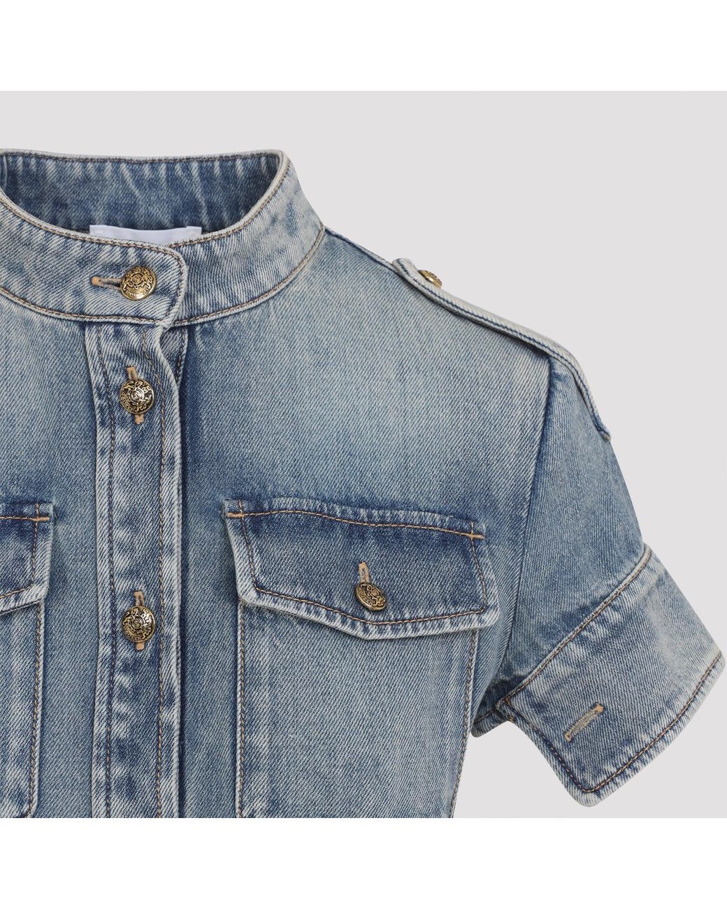McQueen Denim Mini-jurk in het Blue