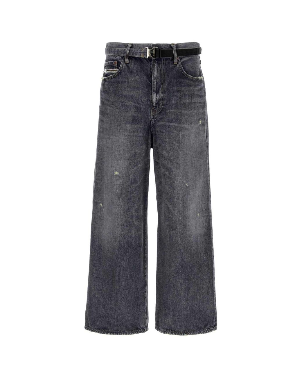 Sacai Blue Black Denim Jeans for men