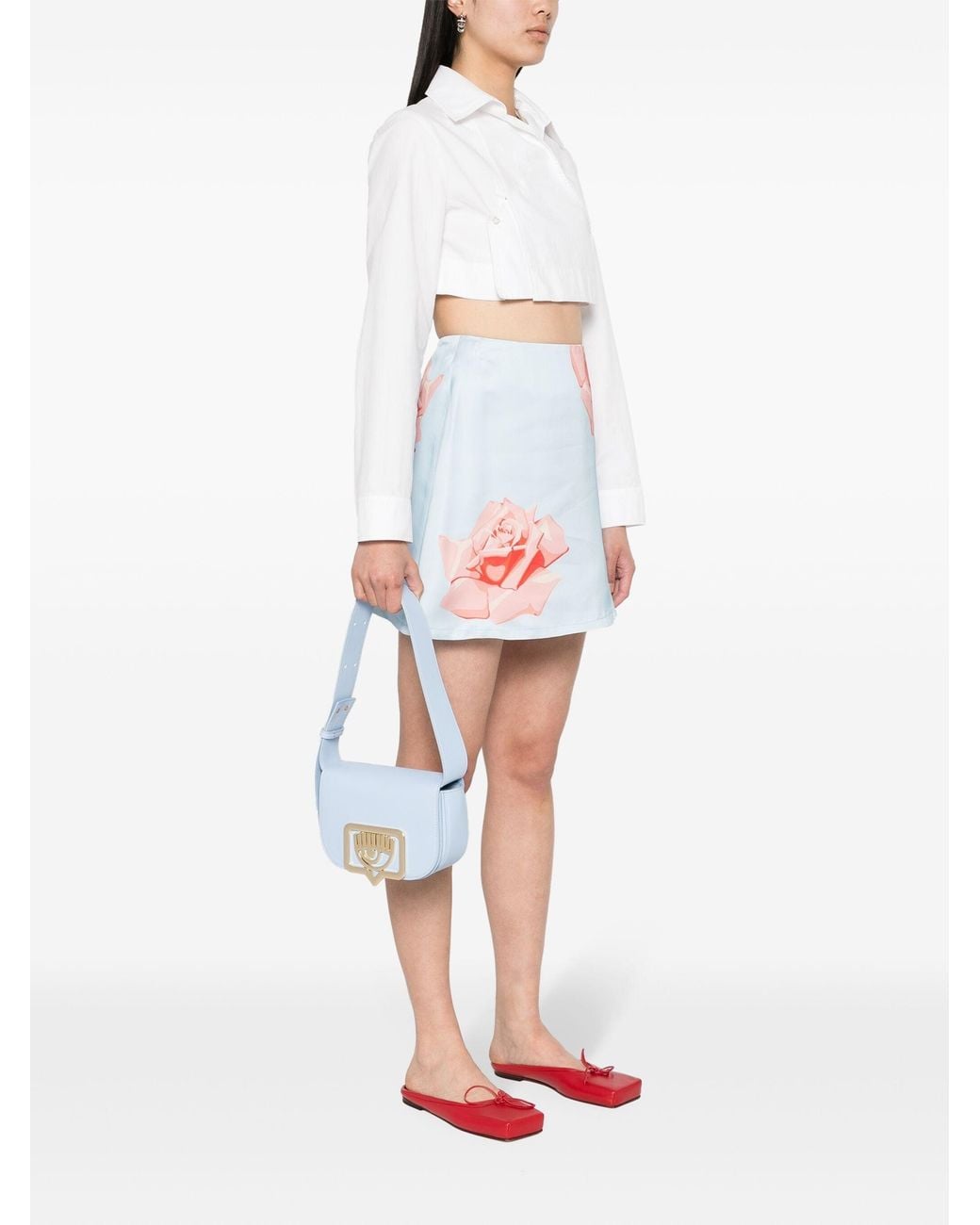 Chiara Ferragni White Eyelike Buckle, Sketch 09 Bags for men