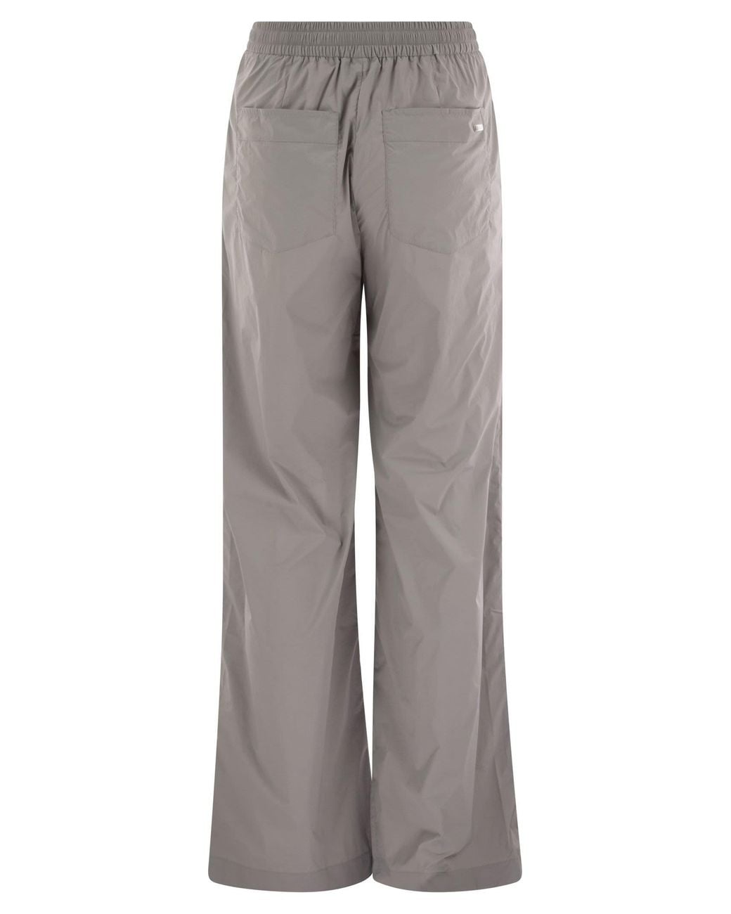 Herno Gray Stretch Nylon Trousers
