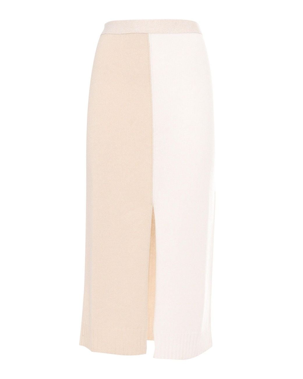 Lorena Antoniazzi White Knit Skirt