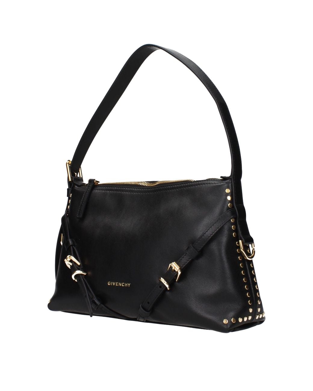 Givenchy Black Shoulder Bags Voyou With Skin