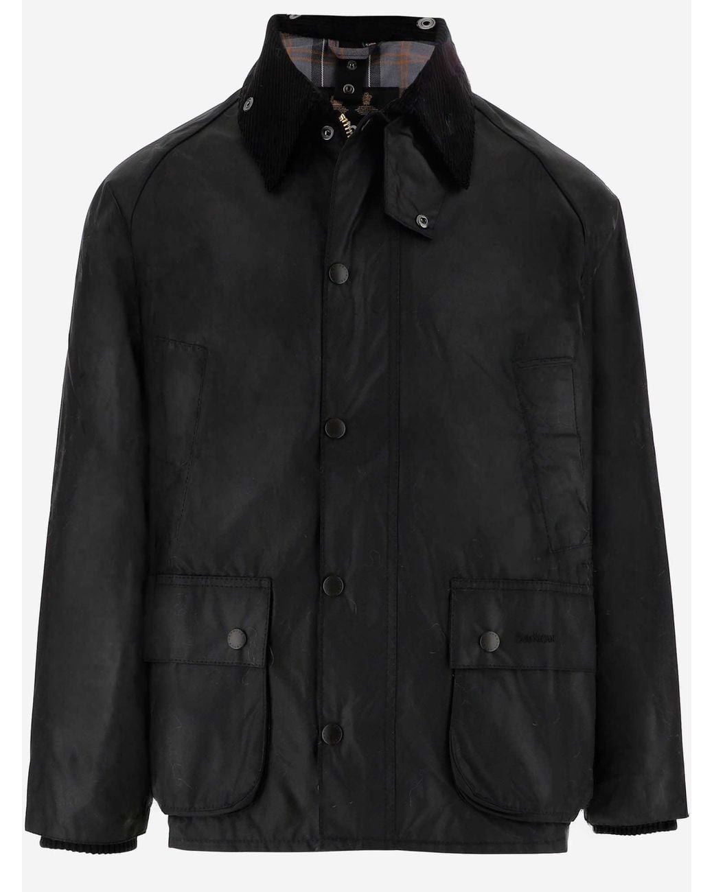 Barbour Black Waxed Jacket Bedale Cotton
