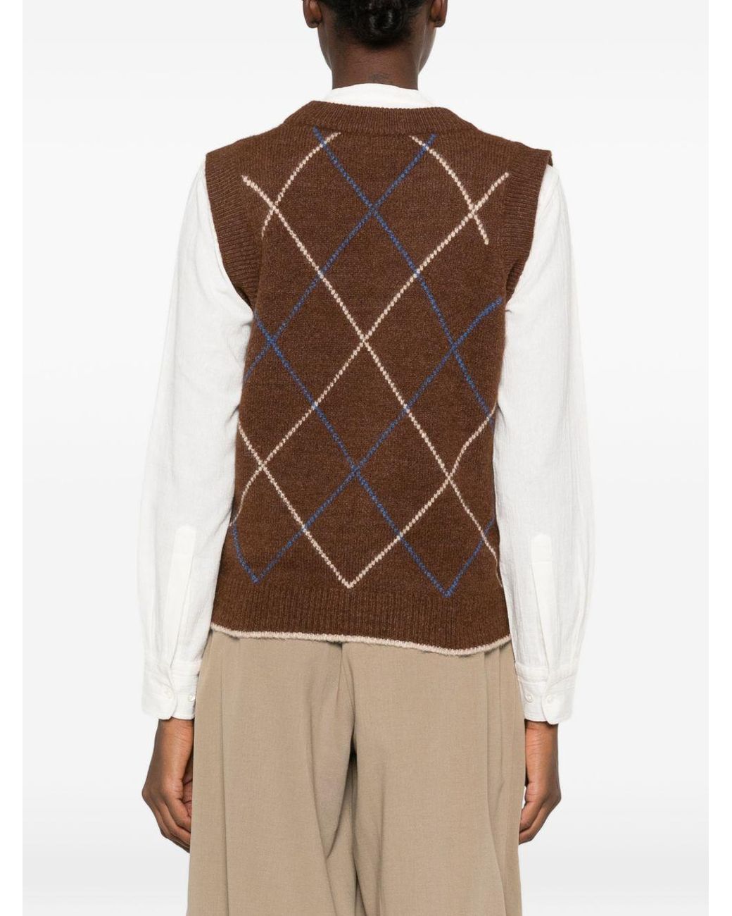 Moismont Eddy Wolmix Vest in het Brown