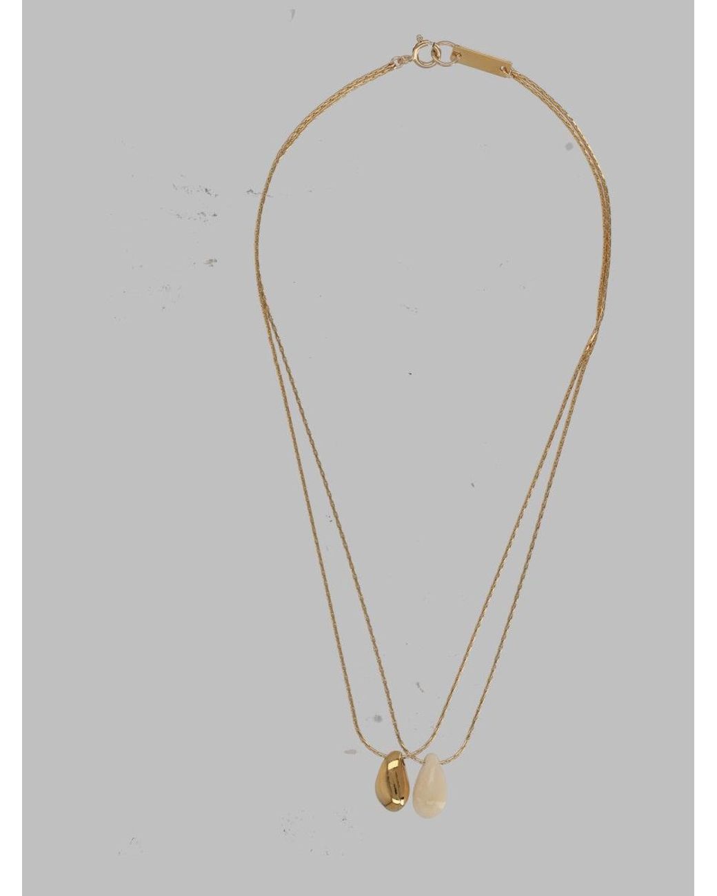 Isabel Marant Gray Chic Mini Necklace From Fw26 Collection