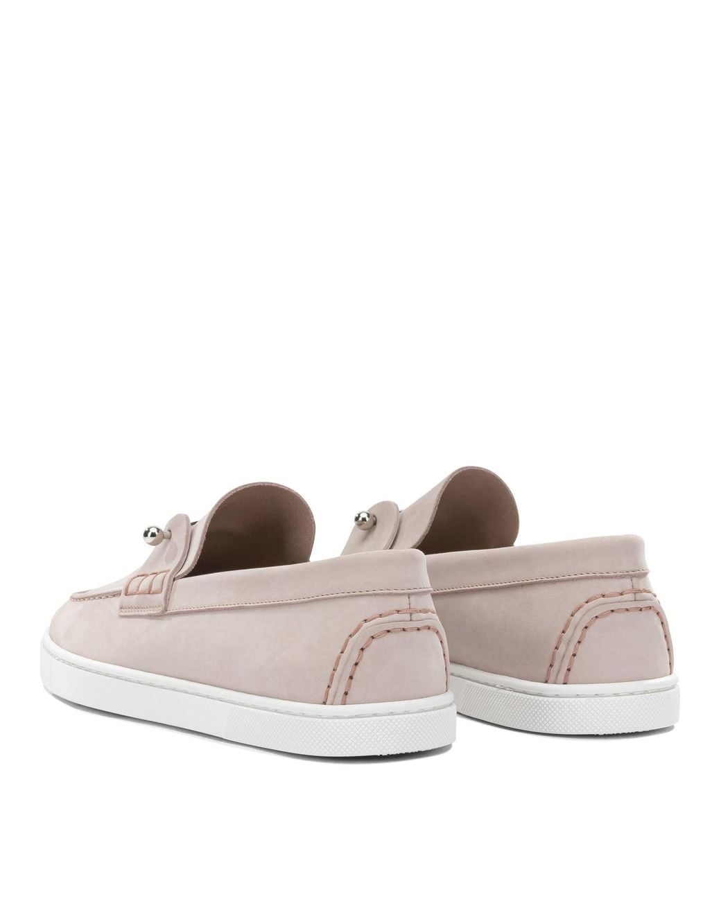 Christian Louboutin White Loafers & Slippers