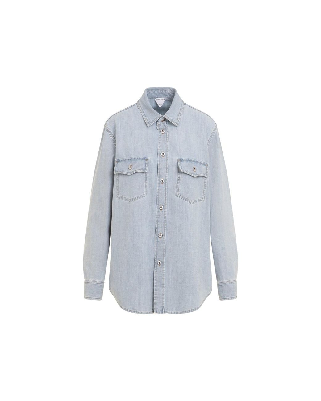 Bottega Veneta Blue Chambray Shirt