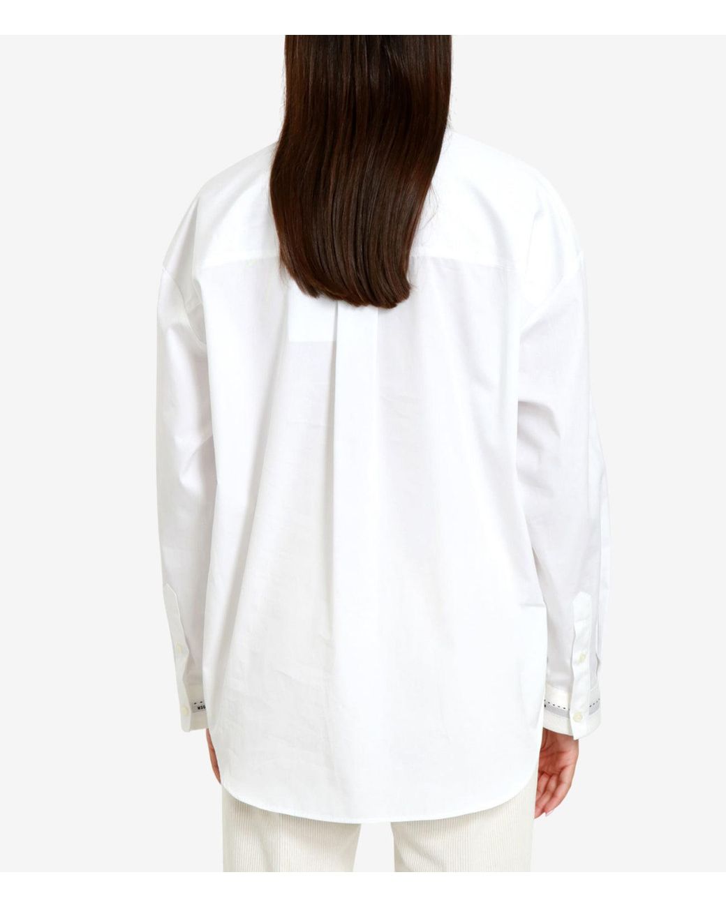 MSGM White Hemden Weiß