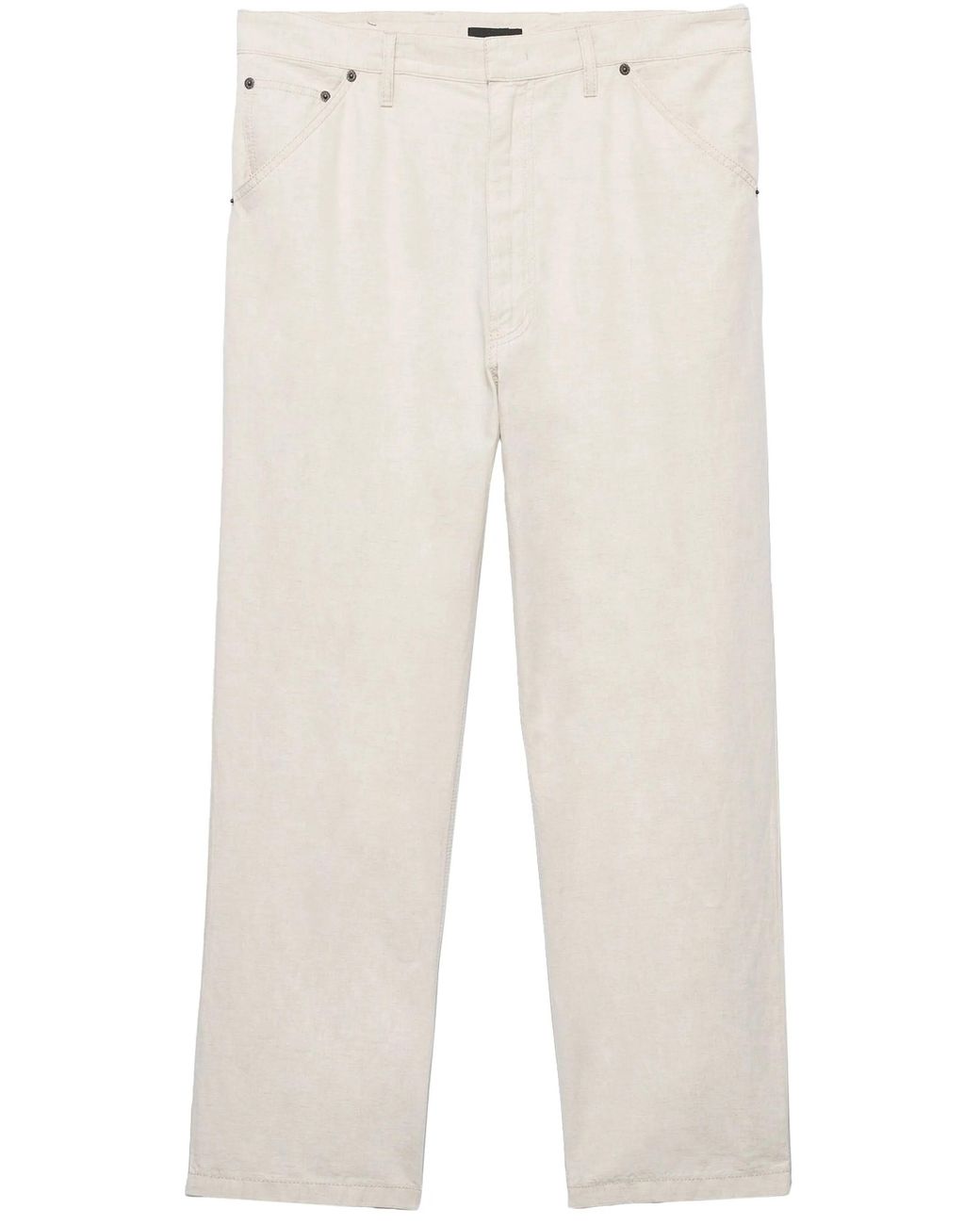 Prada Chambray-broek in het White voor heren