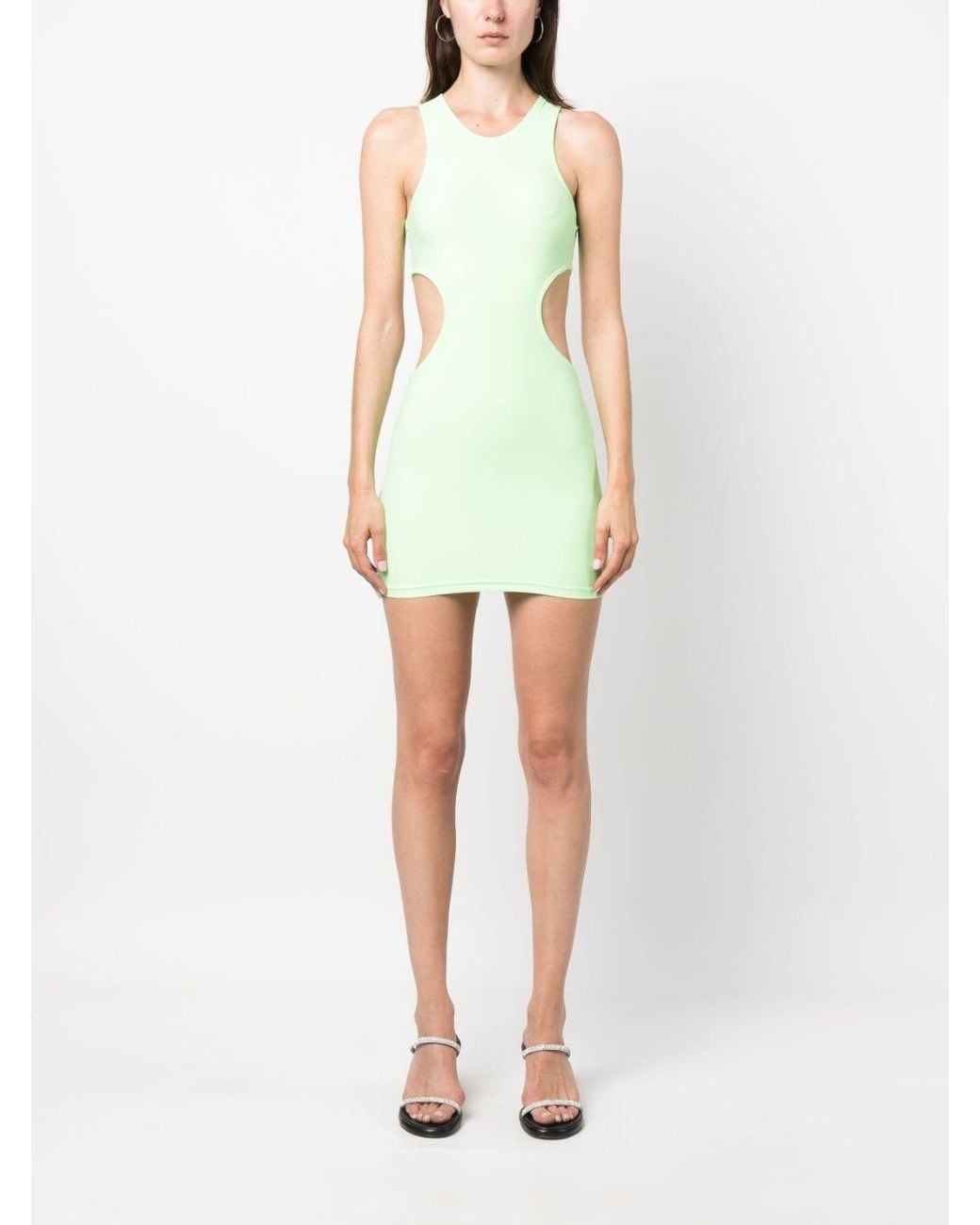 Reina Olga Green Cut-out Detail Short Dress
