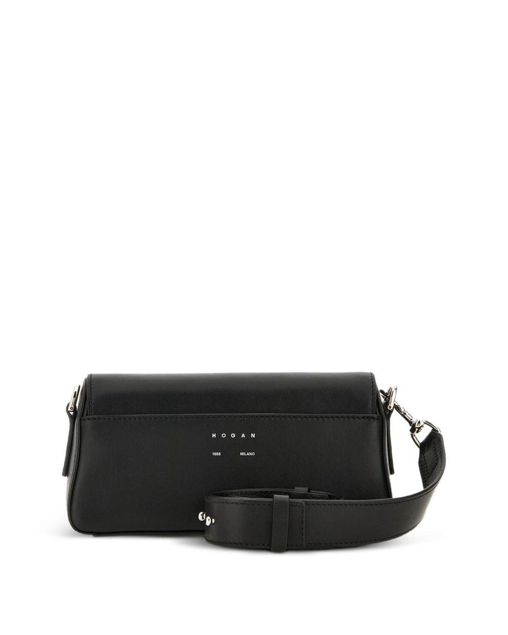 Hogan Black Leather Crossbody Bag