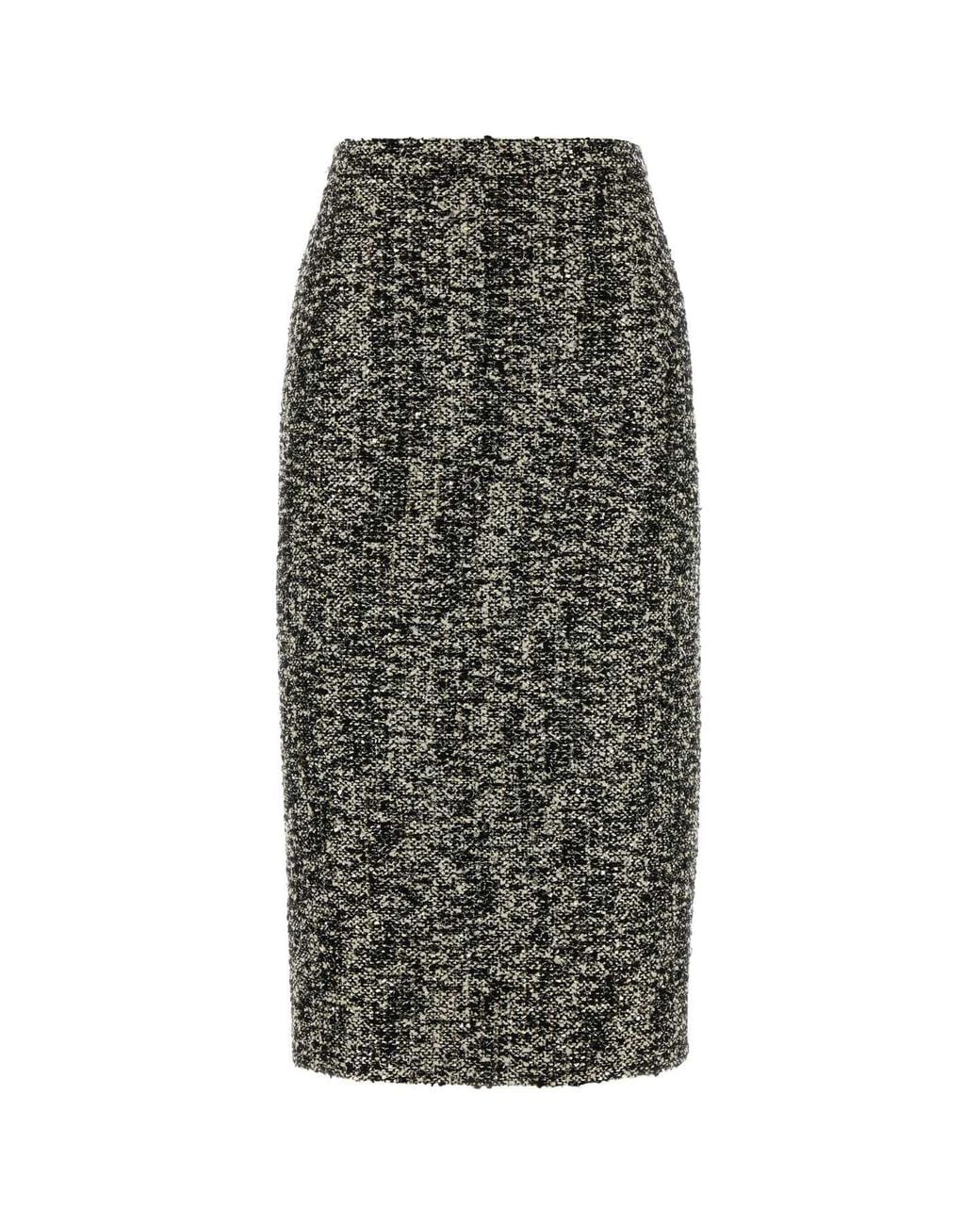 Gucci Multicolor Bouclã Skirt