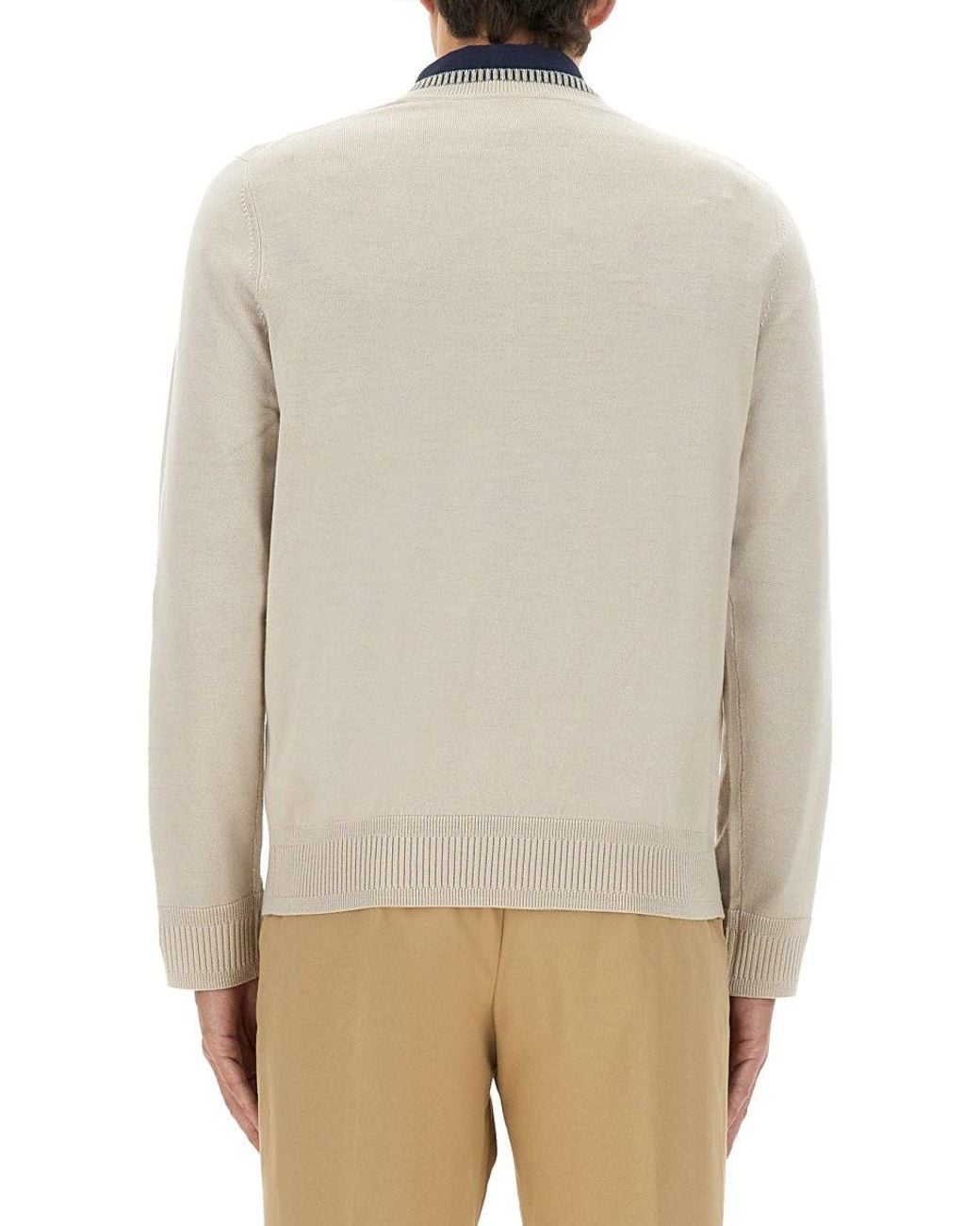 Paul Smith Natural Shirt With Embroidered Logo