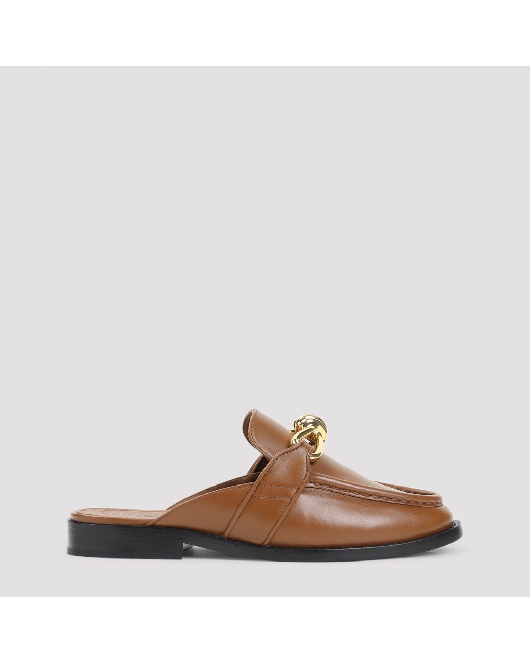 Bottega Veneta Brown New Amber Astaire Calf Leather Loafers