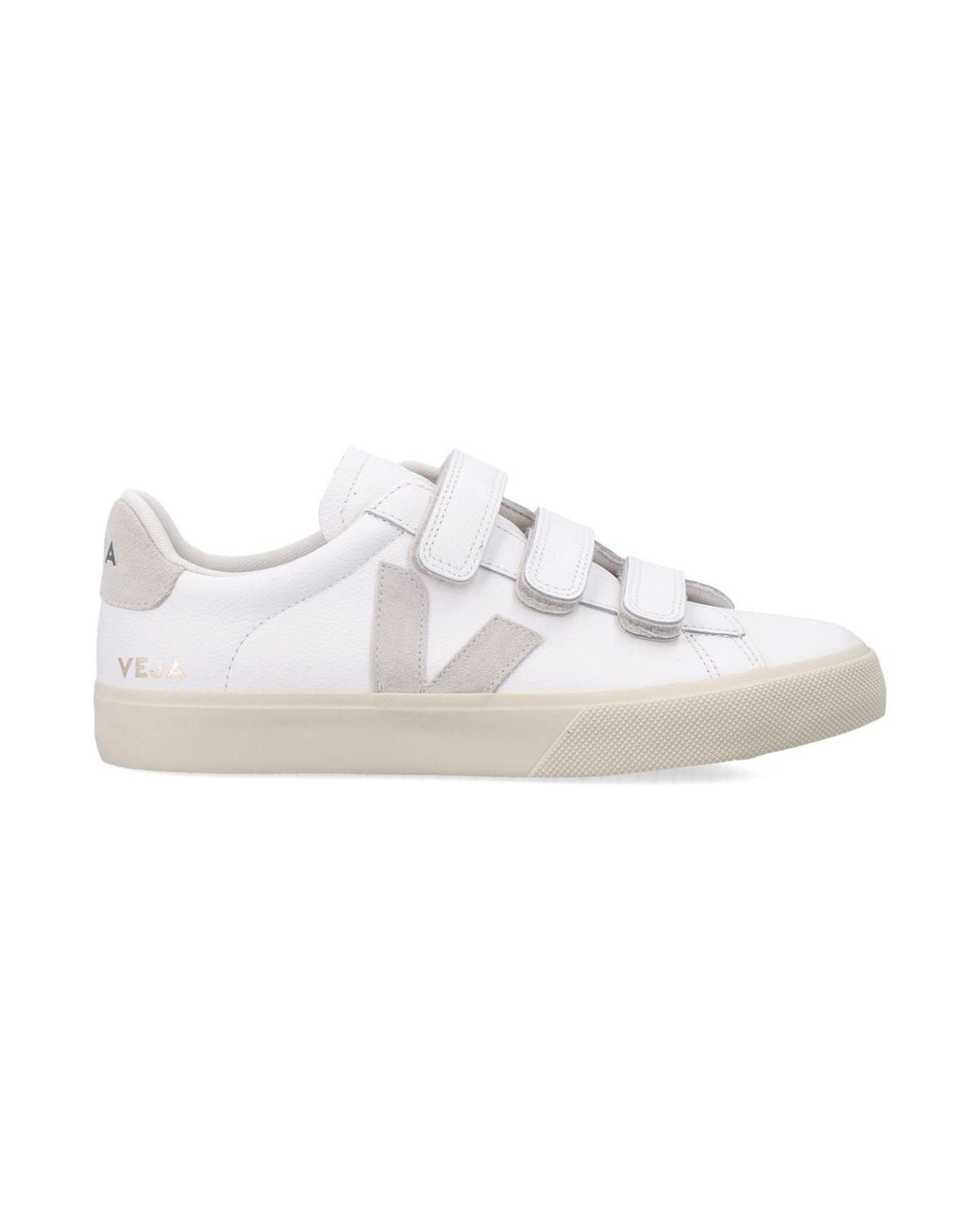 Veja White Recife Leather And Natural Sneakers