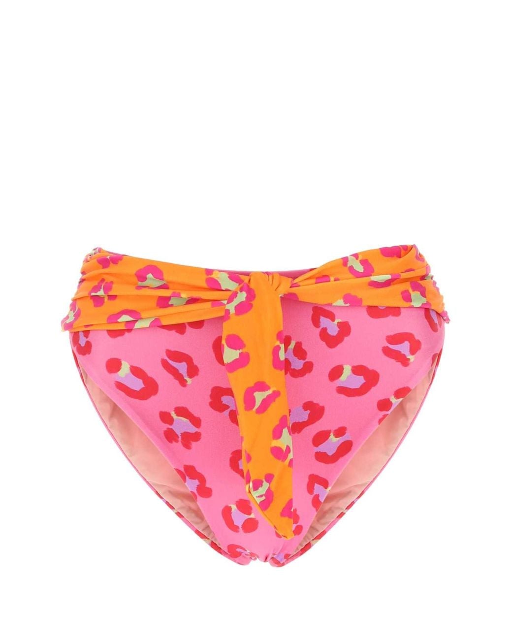 Farm Pink Stretch Polyester Bikini Bottom for men