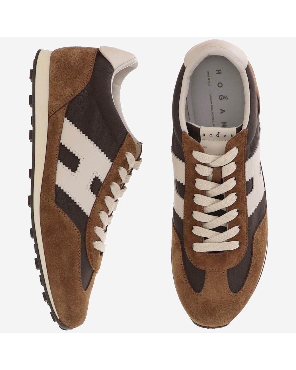 Hogan Brown Athletic Sneakers