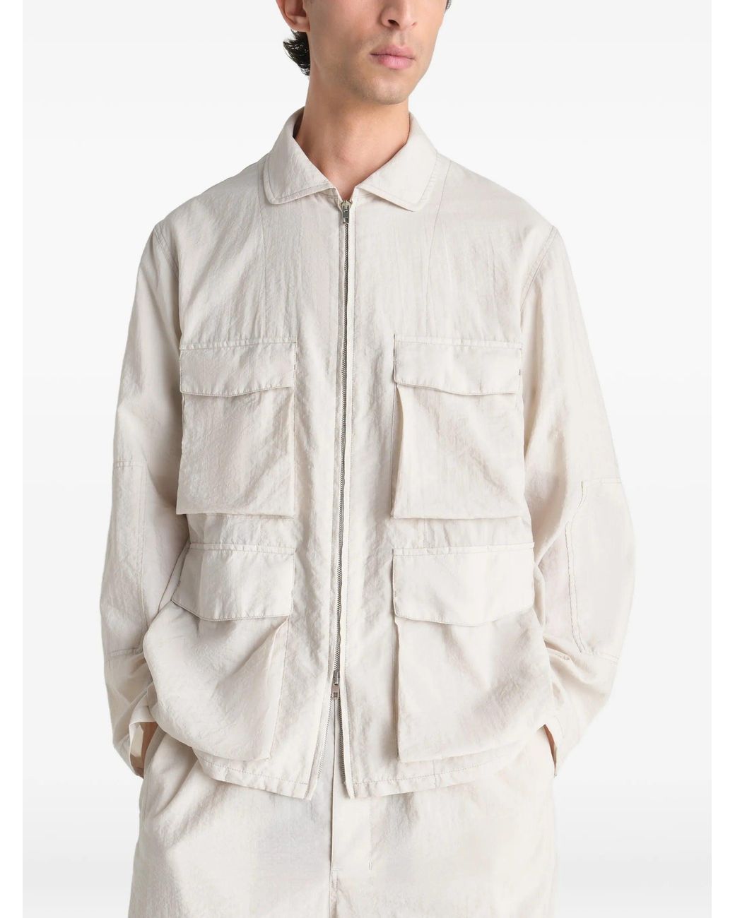 Lemaire White 3 D Pocket Jacket