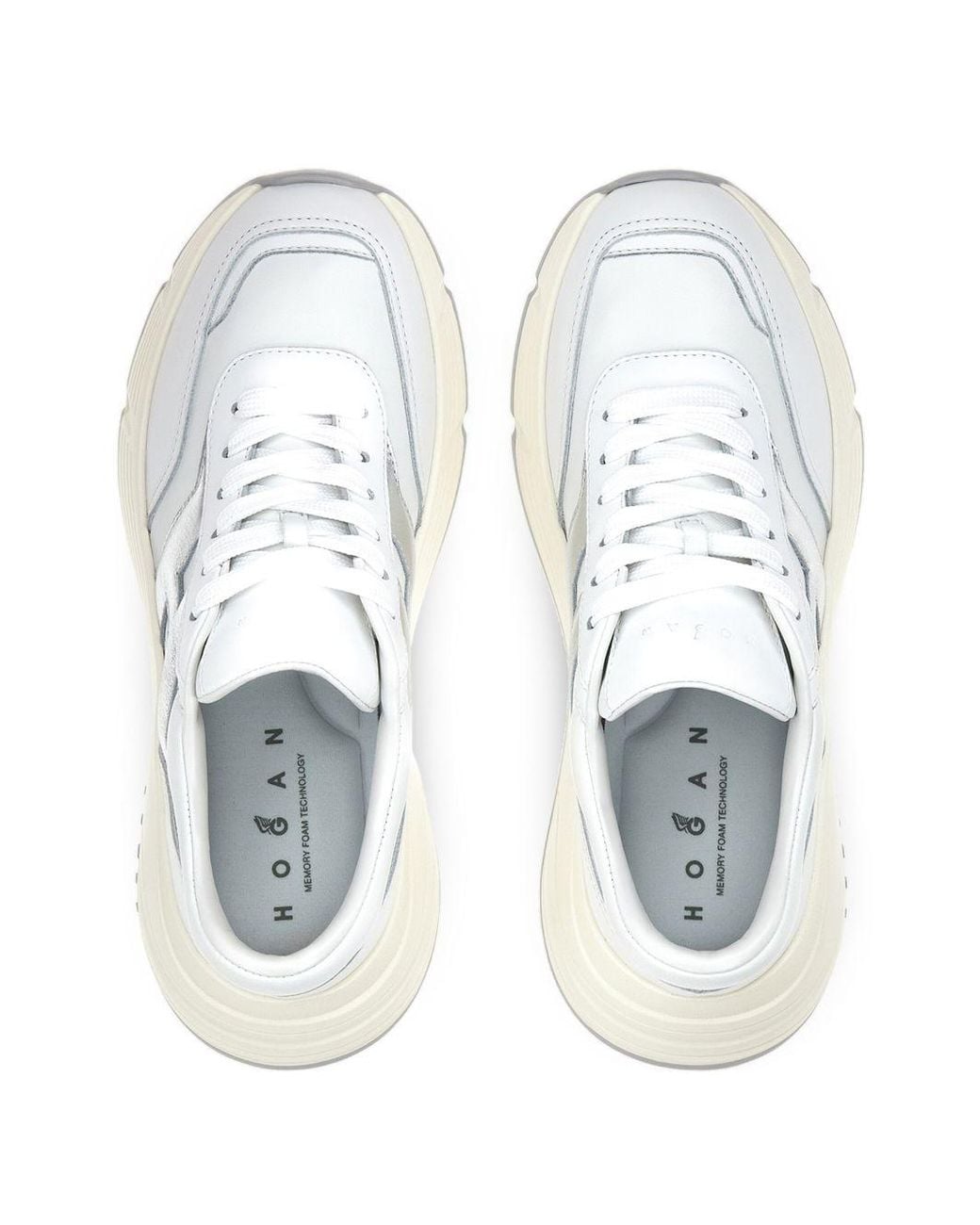 Hogan White Hi-Fi Sneakers