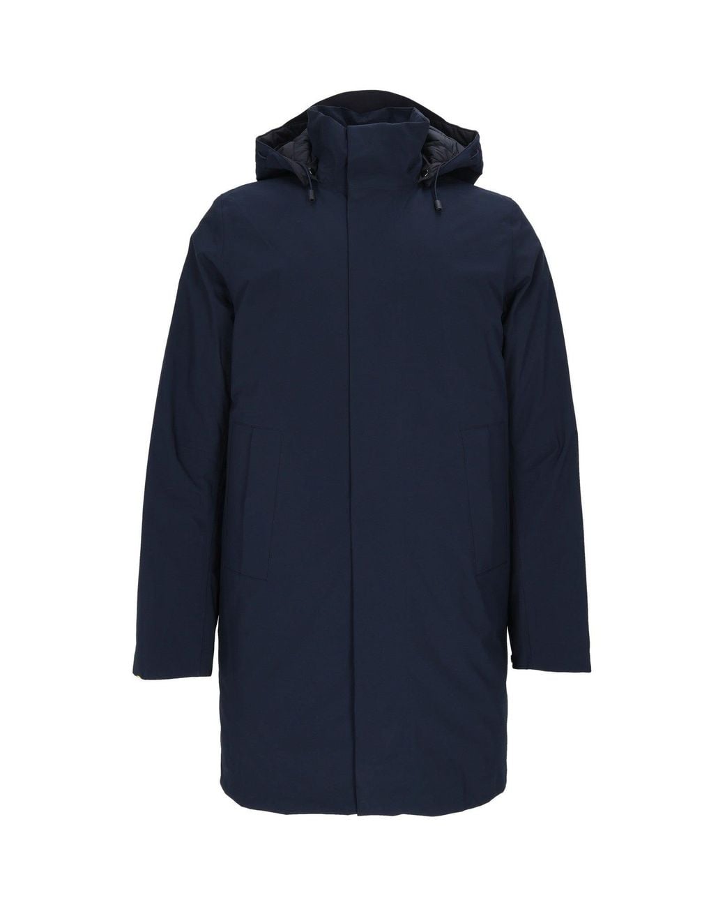 K-Way Blue Thomal Bonded Padded 3/4 Lunghezza