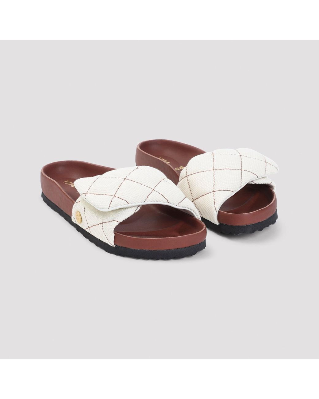 Birkenstock Brown Cork Footbed Sandals With Leather And Eva Sole