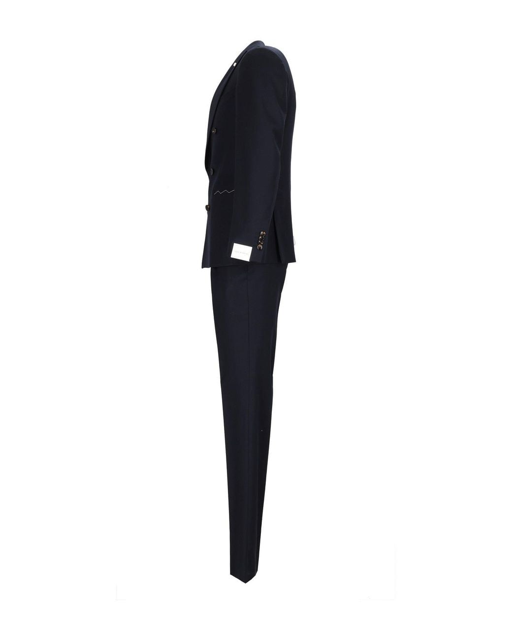 LUIGI BIANCHI SARTORIA Blue Drop 7 Double-Breasted Suit for men
