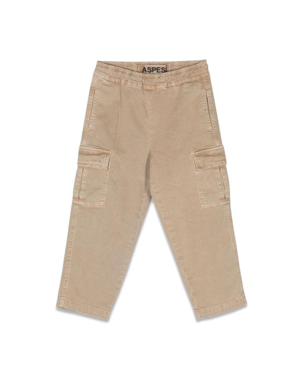 Aspesi White Pants With Large Pockets