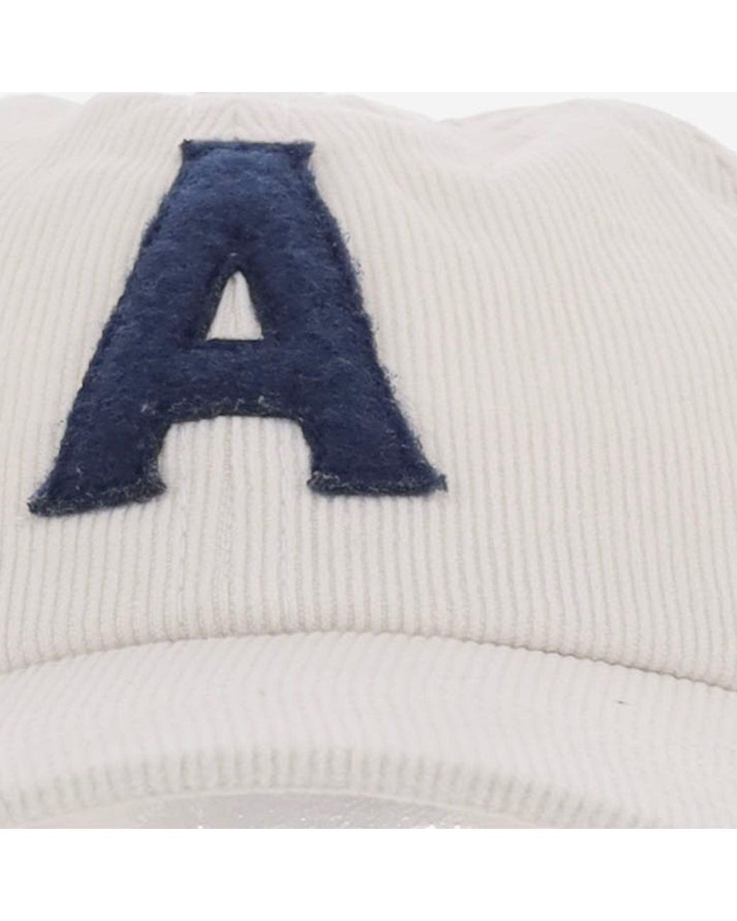Autry Blue Cotton Baseball Cap With Logo