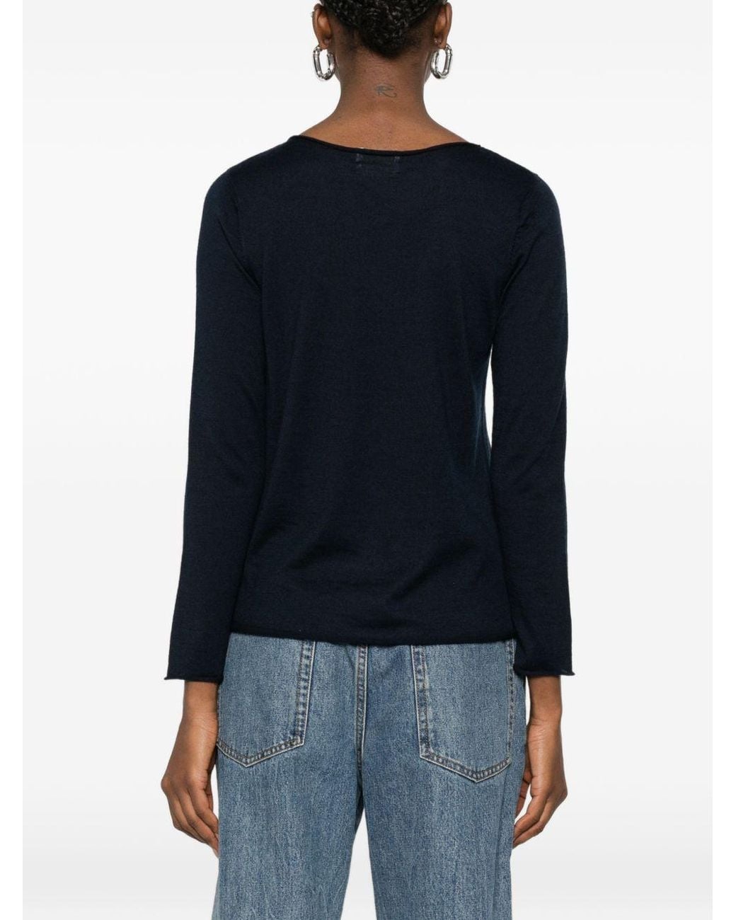 Be You Blue Long Sleeves Crewneck
