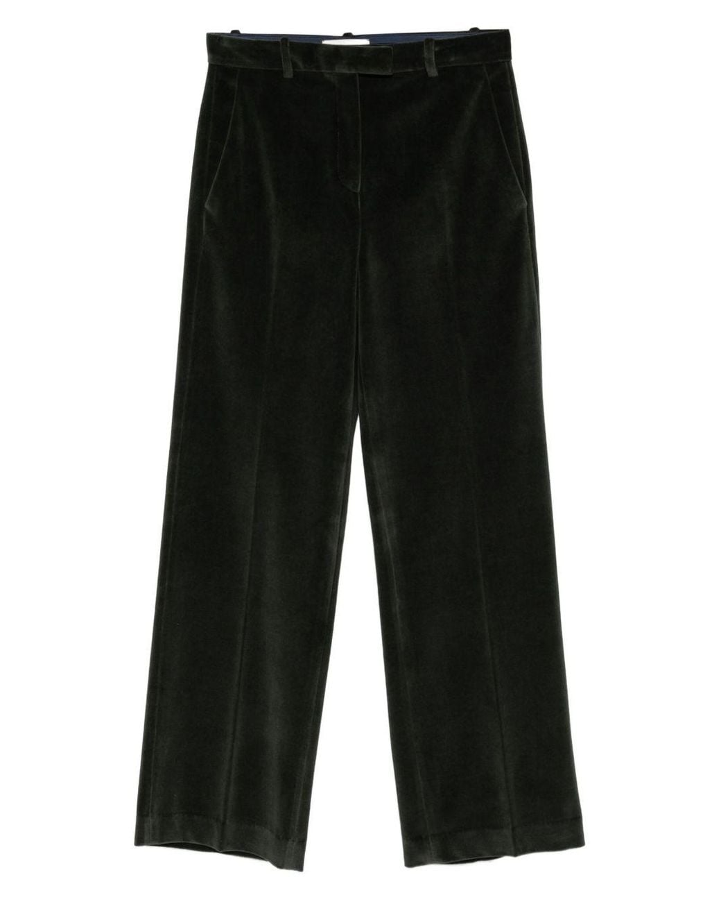 Circolo 1901 Black Cotton Wide-Leg Trousers