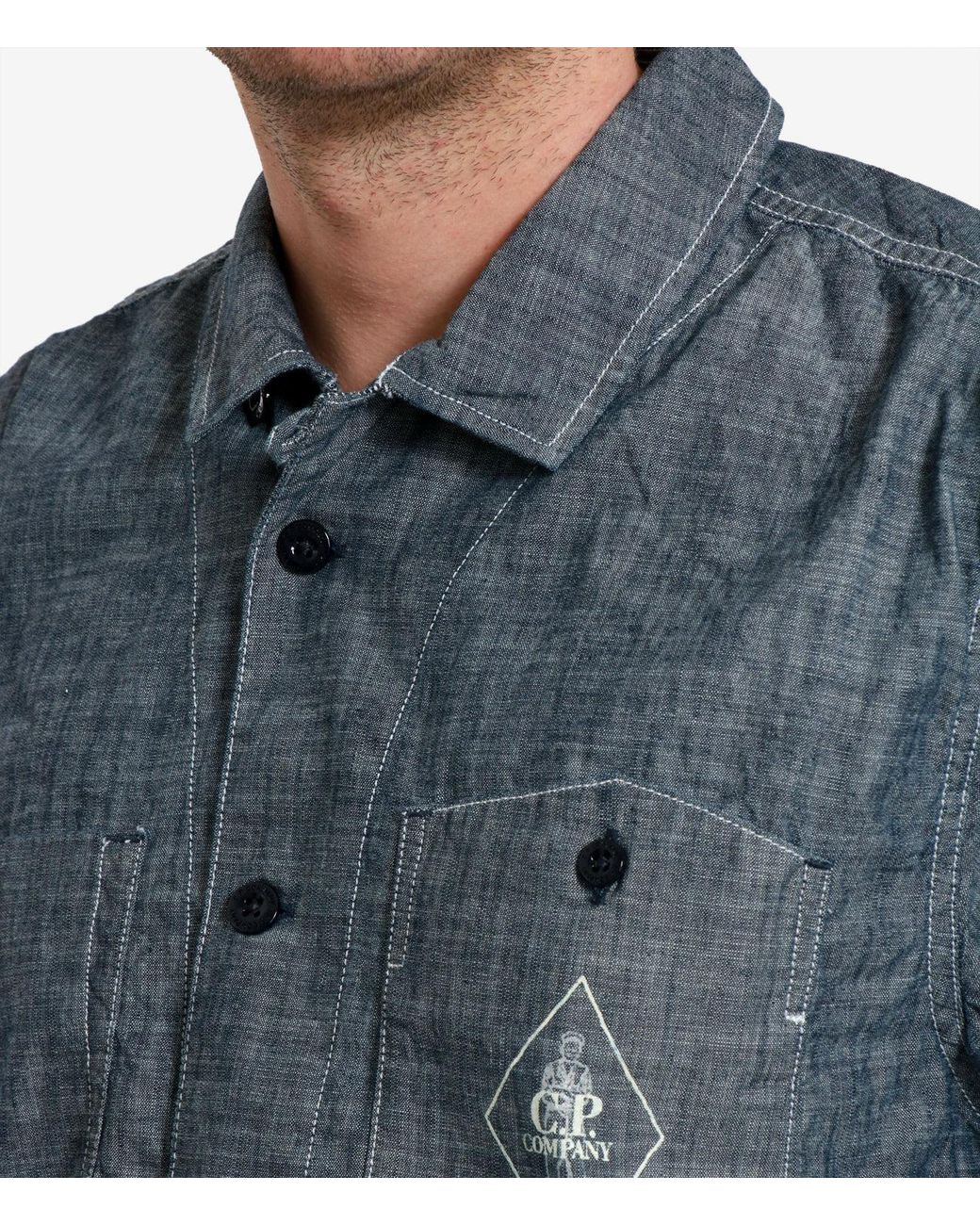 C P Company Blue Shirts for men