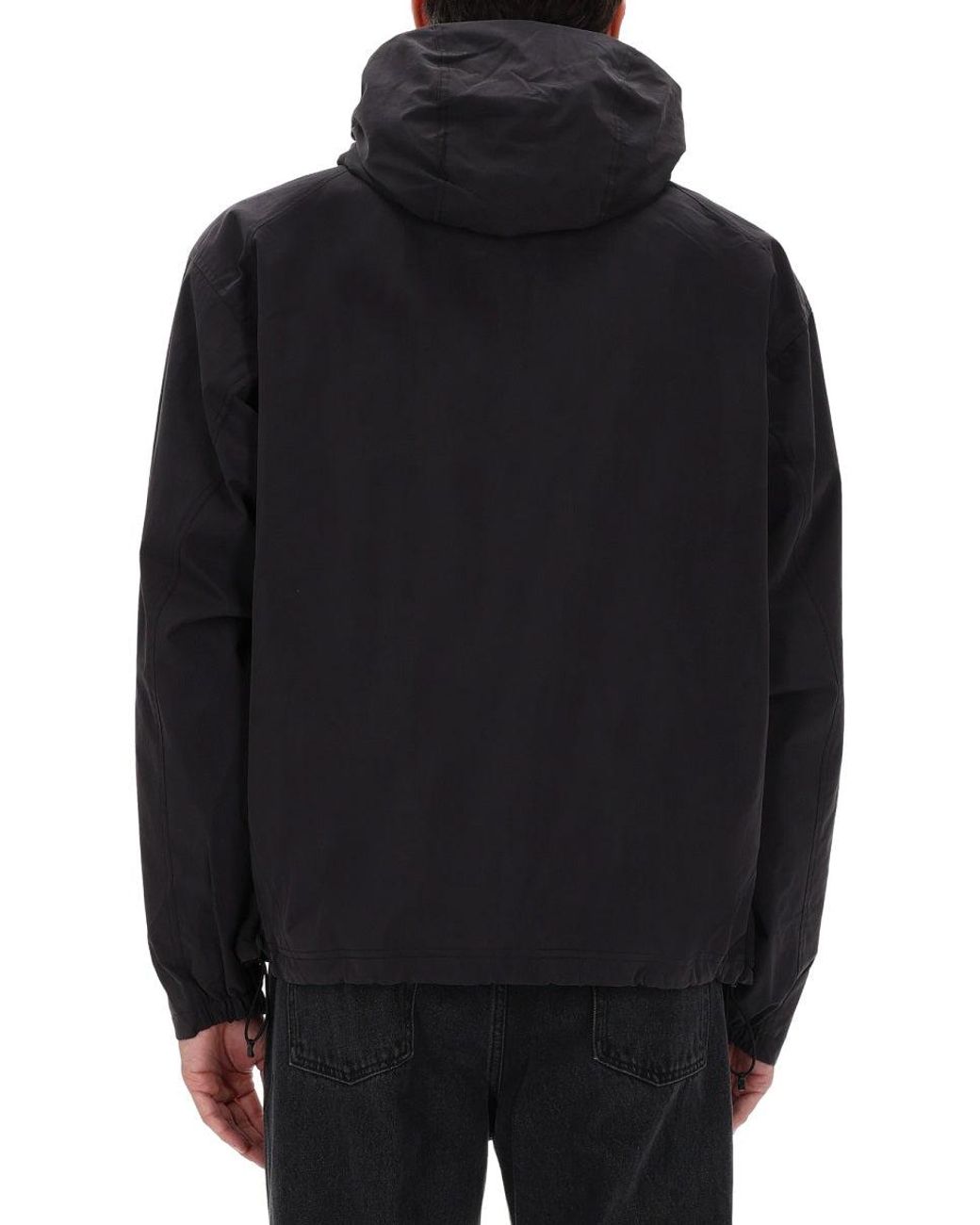 Obey Black Cotton Nylon Jacket for men