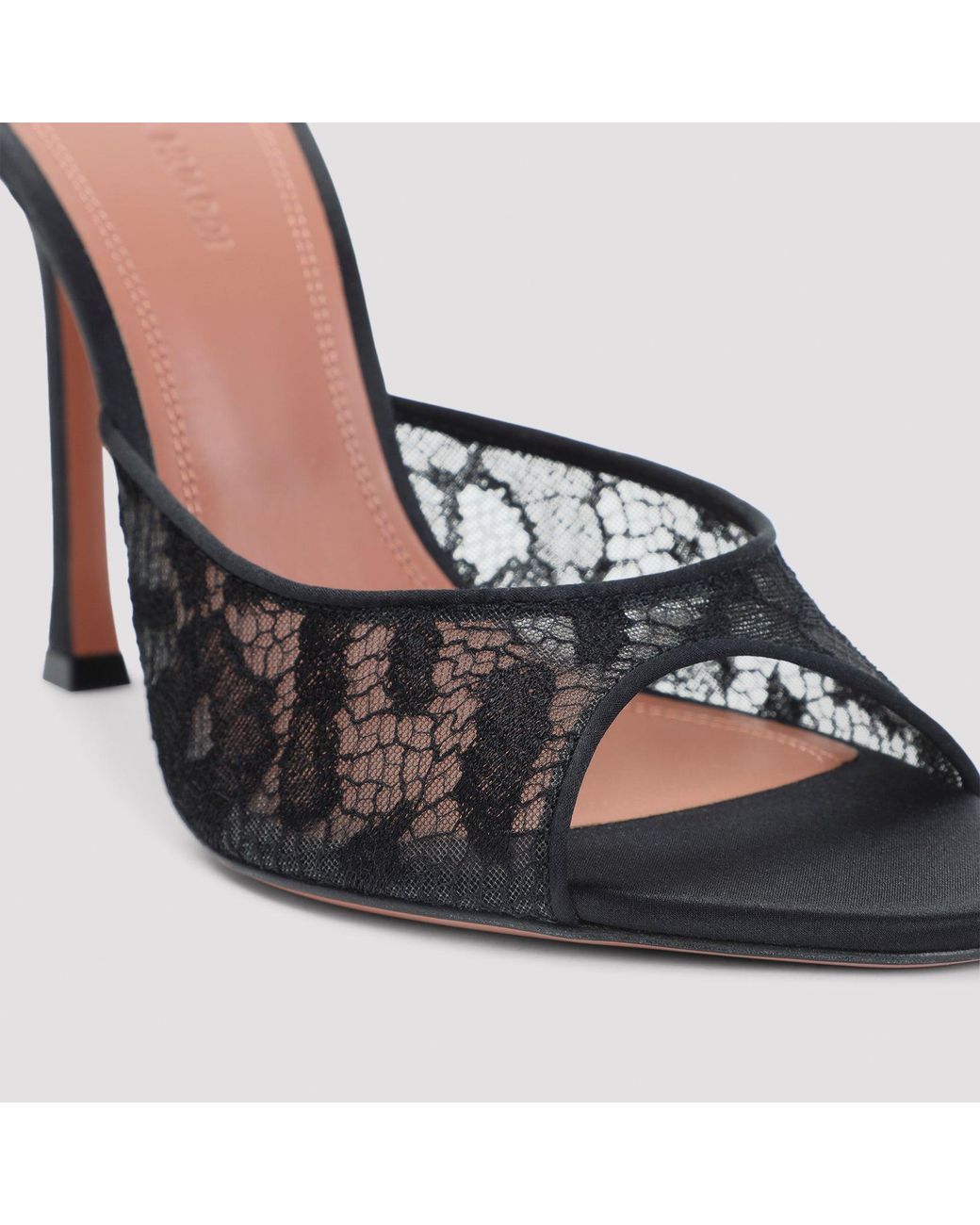 AMINA MUADDI Black Alexa Lace Slipper