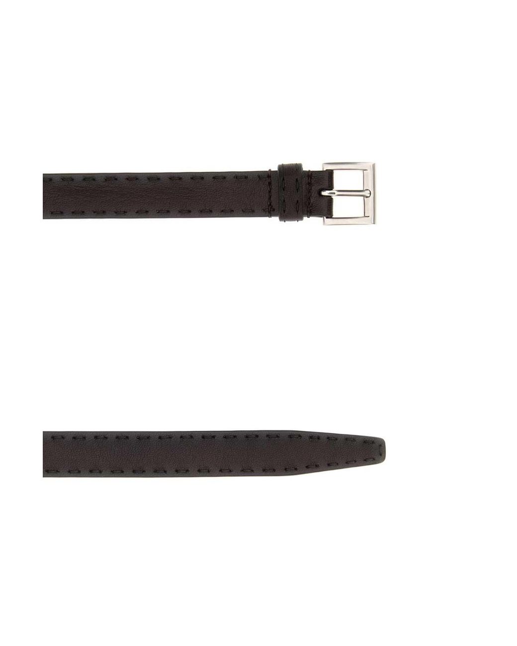 Prada White Nappa Leather Belt