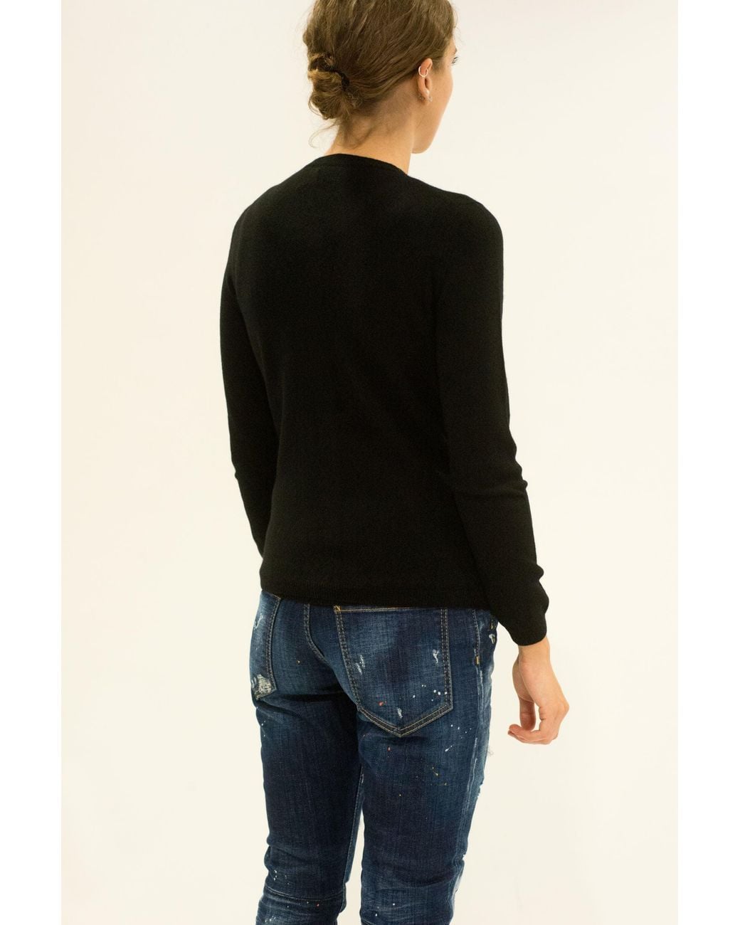 LA ROSE Black Pullover