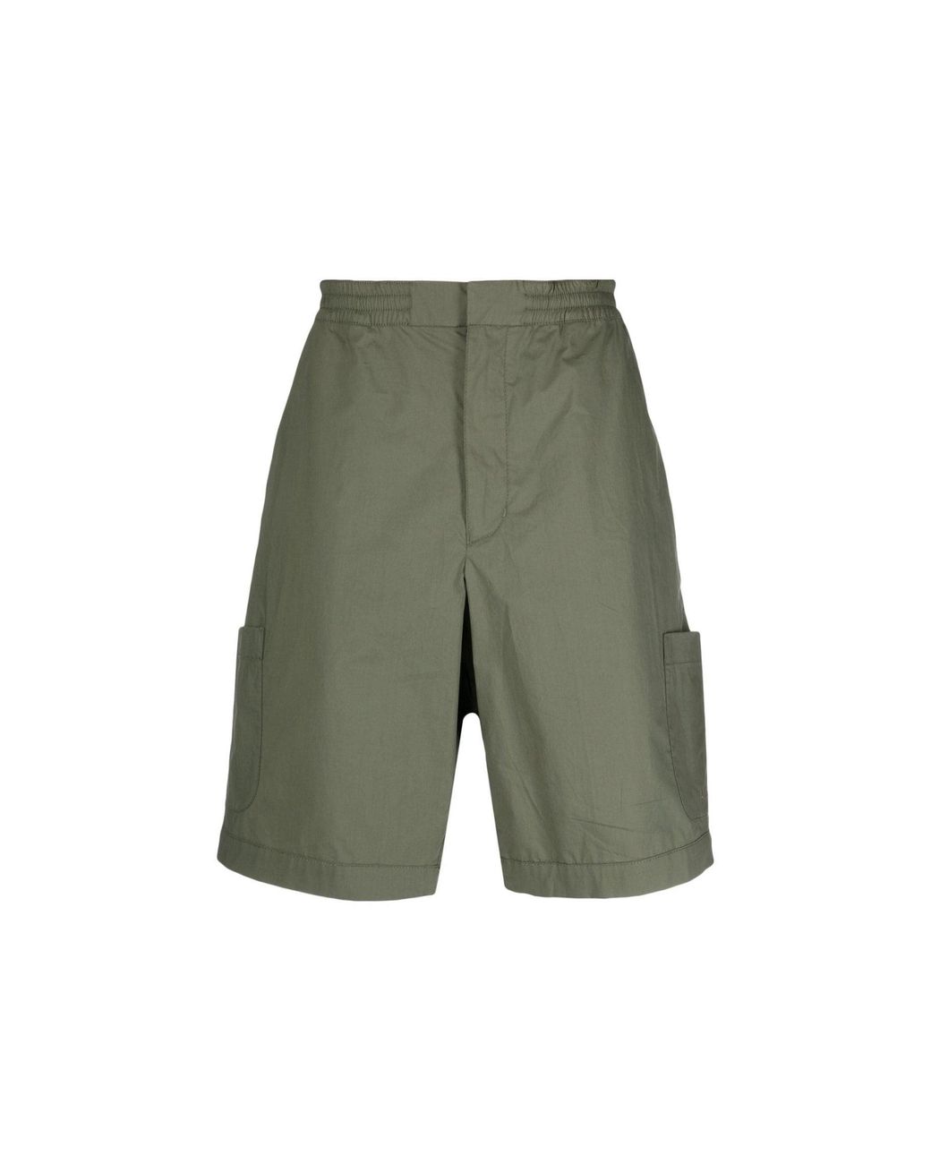 Ambush Green Cotton Bermuda for men