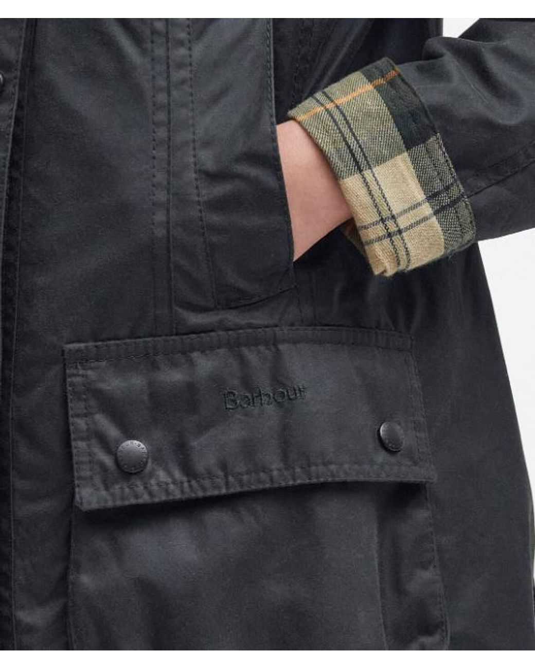 Barbour Black Beadnell Wax Jacket