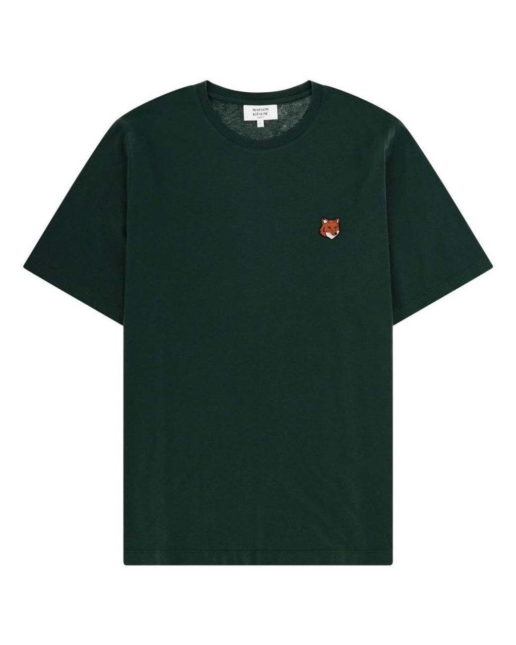 Maison Kitsuné Green T Shirt "Fox Head"