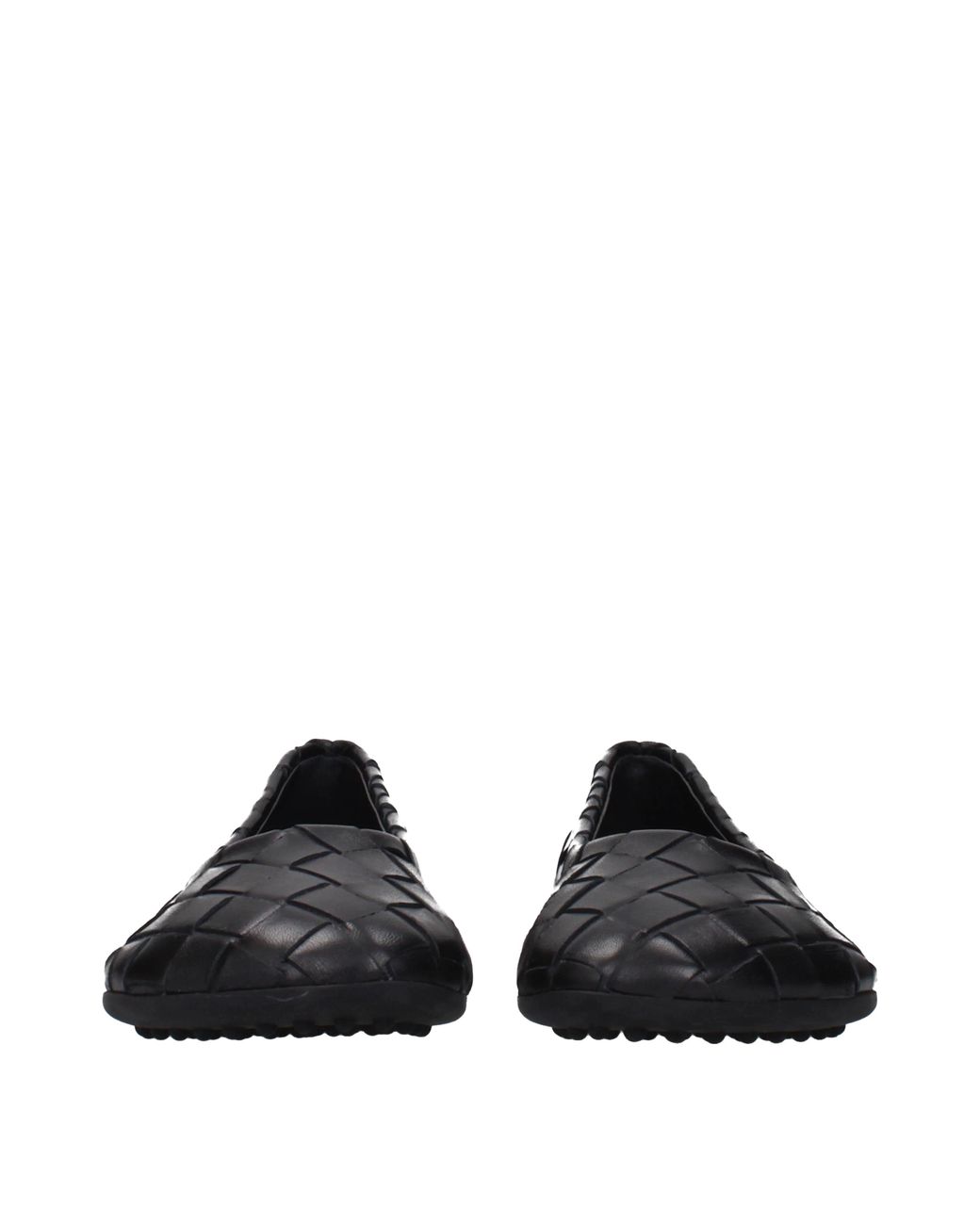 Bottega Veneta Black Atomic Ballerina Shoes Leather