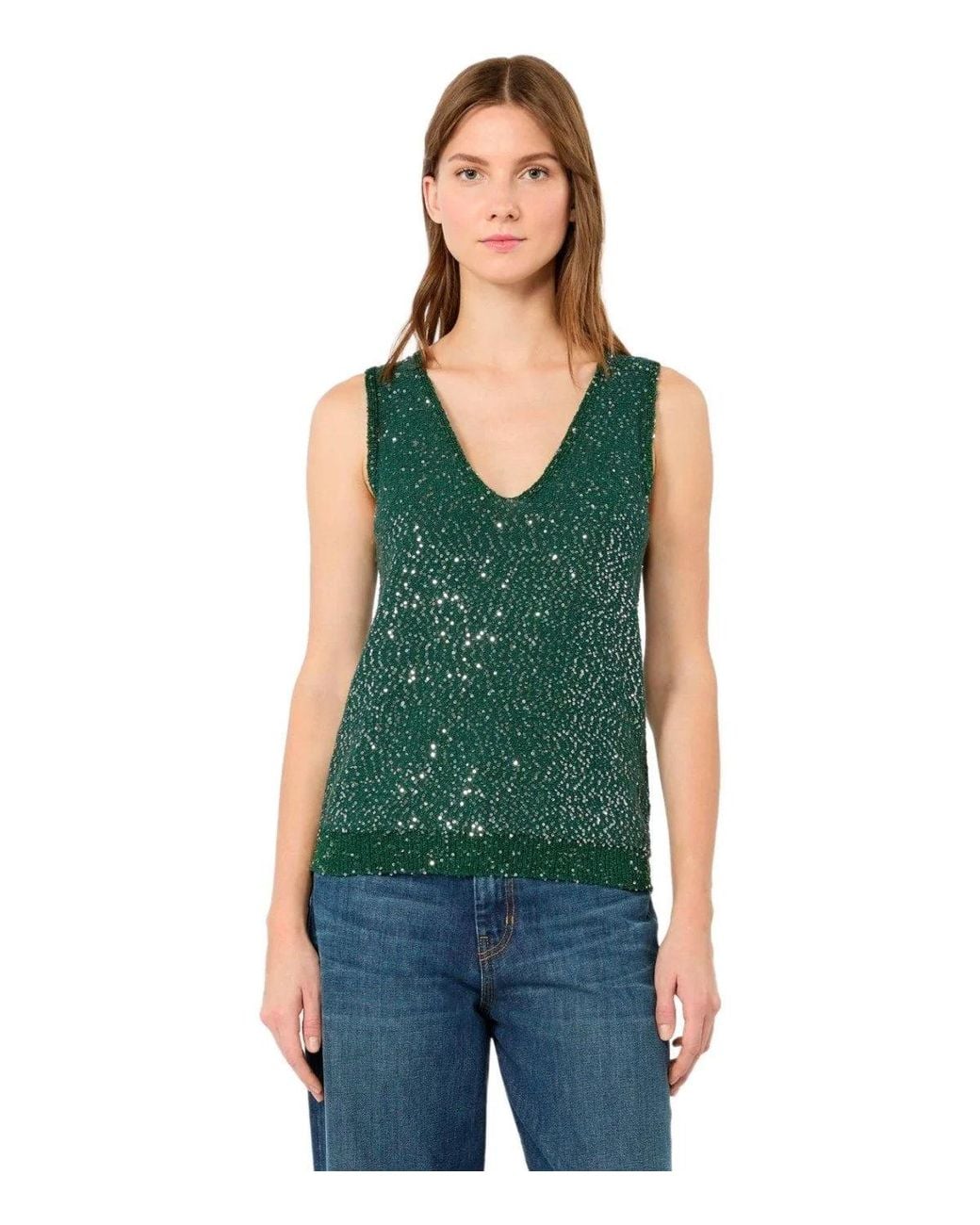 Weekend by Maxmara Green Milord Top