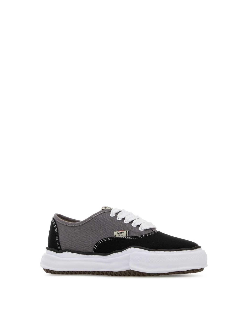 Maison Mihara Yasuhiro Black Baker Original Sole Canvas Lowtop Sneaker for men