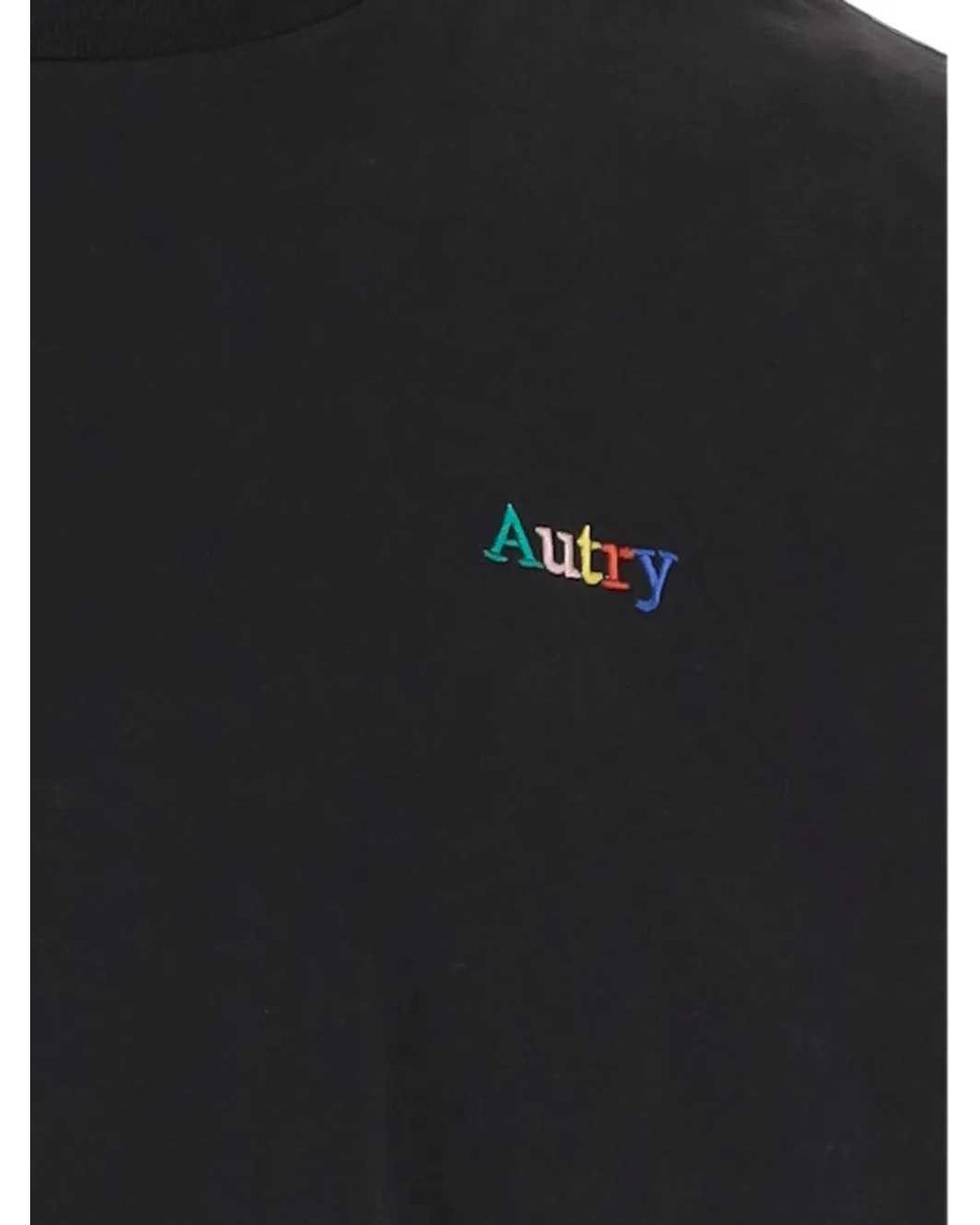 Autry Black Multicolour Logo T Shirt