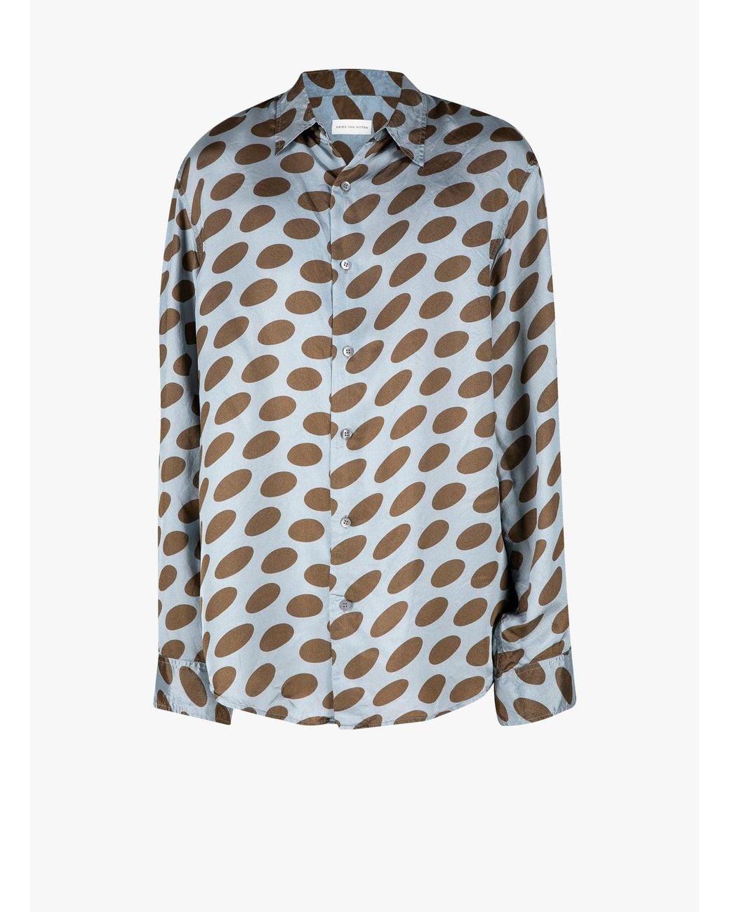 Dries Van Noten Gray Caper 3002 M.W.Shirt Ste