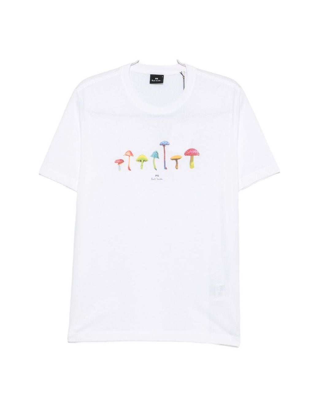 Paul Smith White Mushrooms Cotton T Shirt