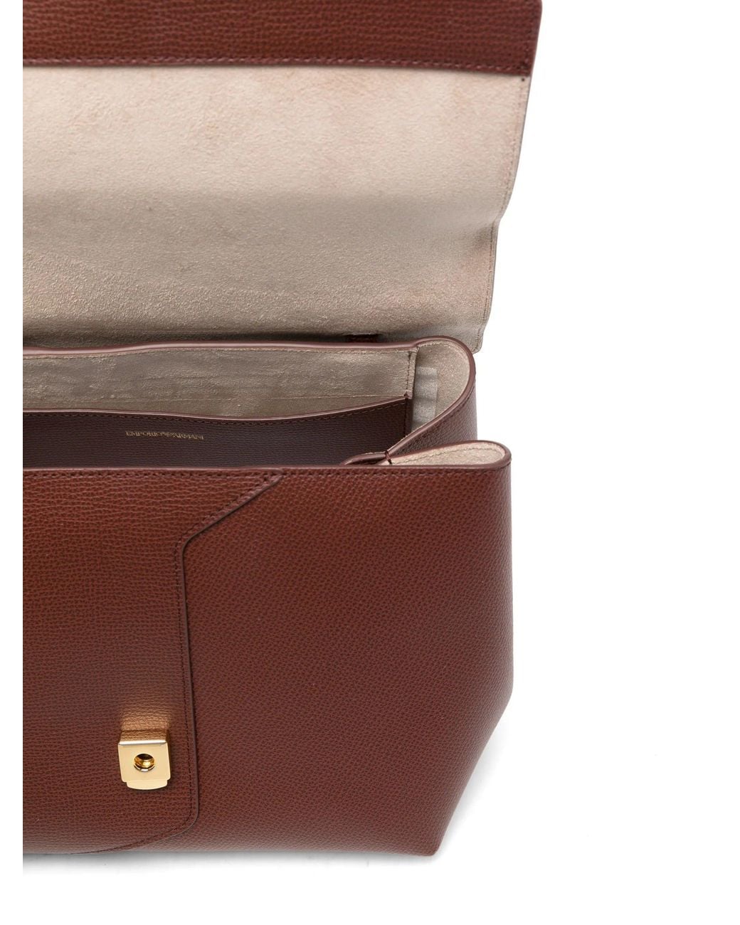 Emporio Armani Brown Top Handle Bag