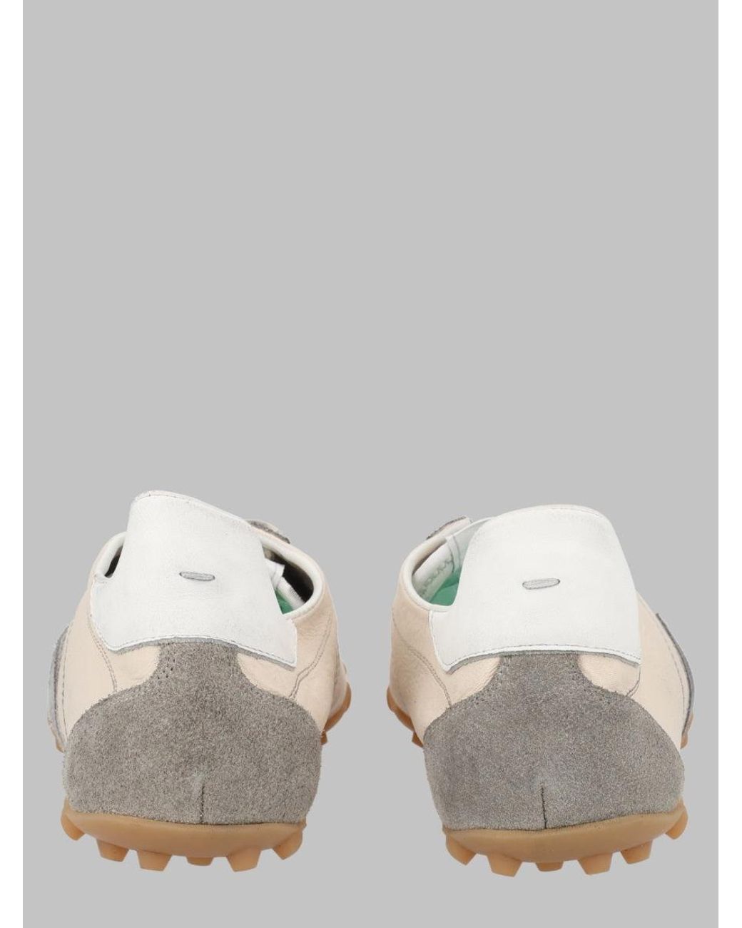 Maison Margiela Natural Low-Top Lace-Up Sneakers for men